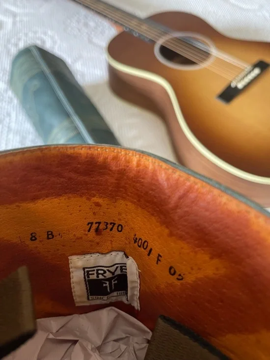 FRYE | Stitched Blue Campus Boots - Picture 8 of 8